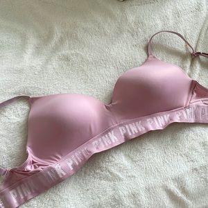 Pink bra